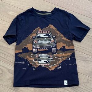 Tommy Bahama Kids Navy and Brown Graphic Tee